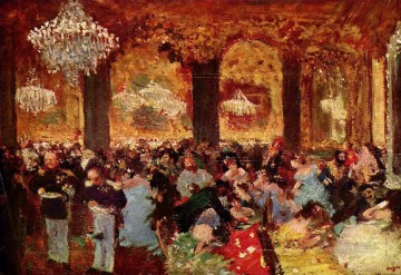 舞踏会での夕食 1879年 エドガー・ドガ Oil Paintings